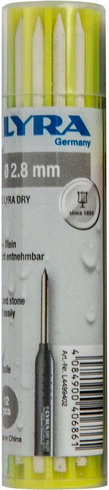 Fila Vandeniui atsparių šerdelių papildymo rinkinys (12 vnt.) LYRA DRY SPECIAL