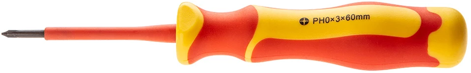 Wkrętak 1000 V „Phillips“ atsuktuvas, PH0 x 3 x 60 mm