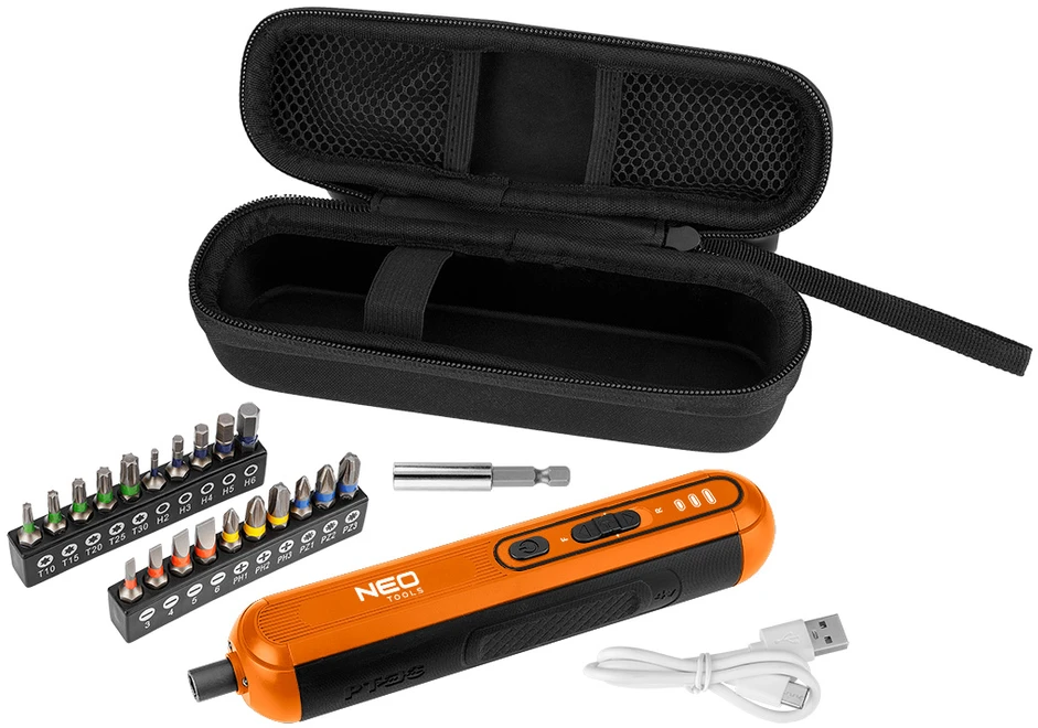 Wkrętak 4V ličio jonų belaidis atsuktuvas, USB-C