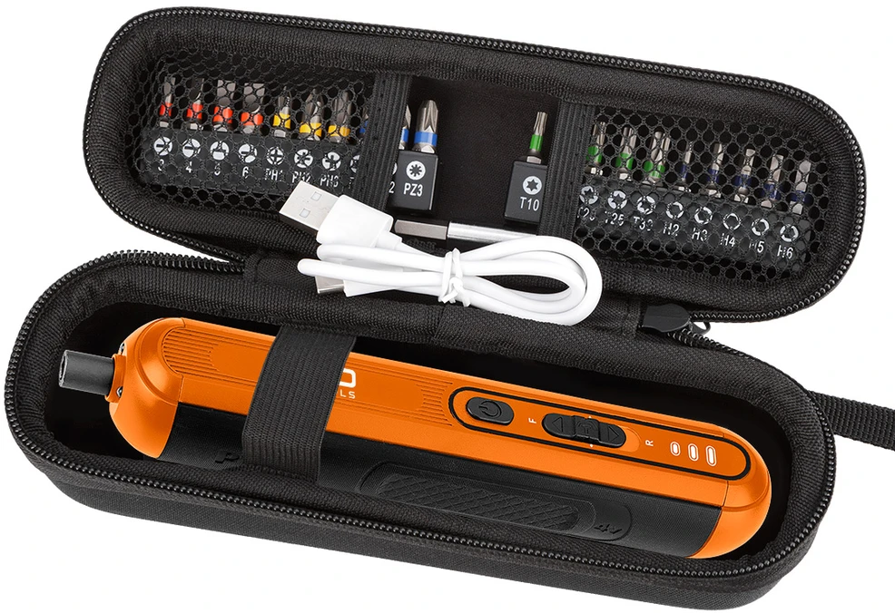 Wkrętak 4V ličio jonų belaidis atsuktuvas, USB-C