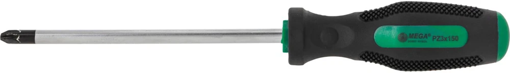 Mega Wkrętak Pozidriv atsuktuvas pz3 x 150mm, "ežio" formos, cv