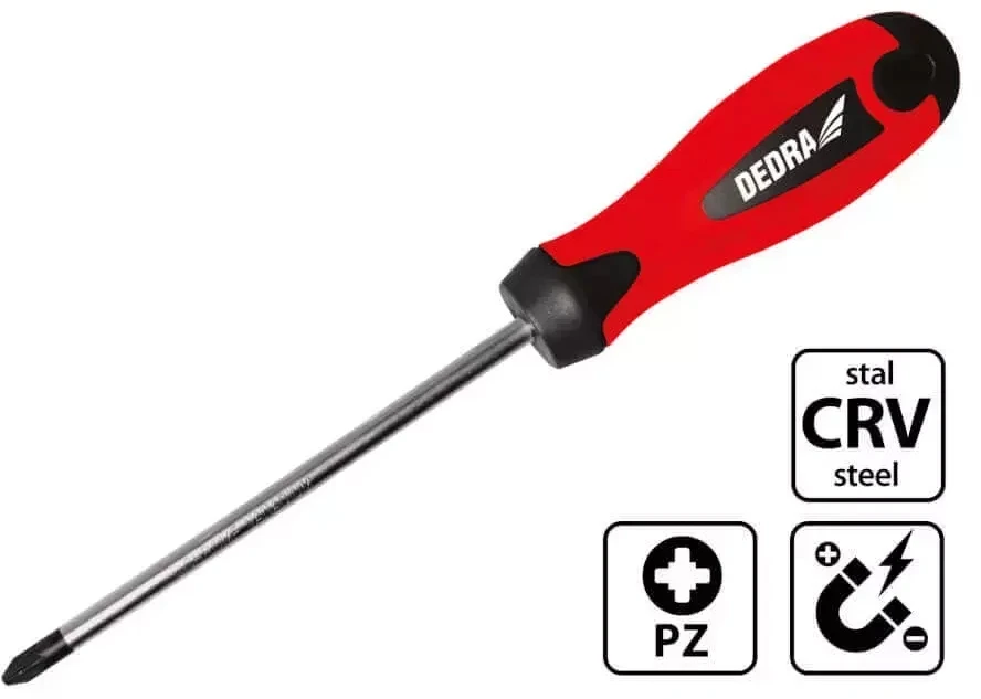 Dedra Atsuktuvas kryminis Pozidriv PZ2x150mm CrV