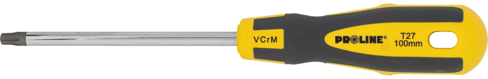 Wkrętak Torx atsuktuvas su skylute t27 * 100 mm, profesionalus, minkštas, proline