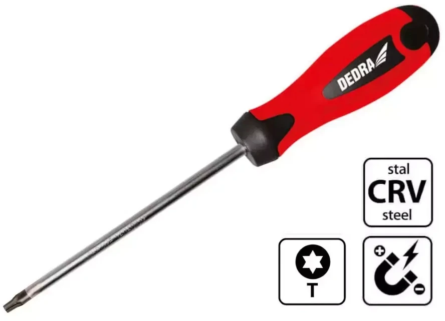 Dedra Atsuktuvas Torx T25x100mm CrV