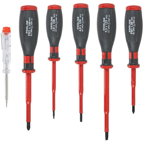 Wkrętaki Elektriniai atsuktuvai „soft-t“ kk23gn 5 vnt. + indikatorius 1000v ce proline
