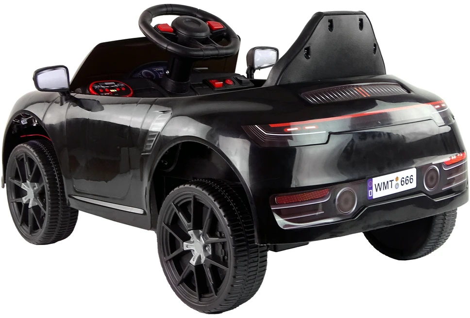 Lean Cars Vienvietis elektromobilis vaikams WMT-666, juodas