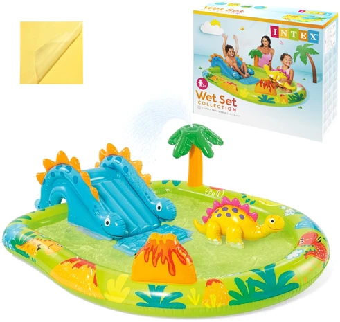 Pripučiamas baseinas (žaidimų aikštelė) INTEX Little Dino Play Center (1.91m x 1.52m x 0.58m)