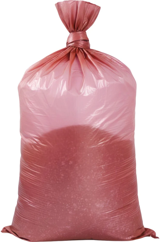 Worki LDPE šiukšlių maišai, 120 l, raudoni, ritinėliai, 10 vnt., segr., prolinas