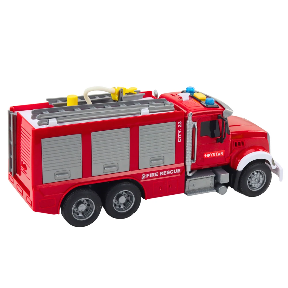 Lean Toys Interaktyvus Gaisrinės Automobilis su Vandens Funkcija