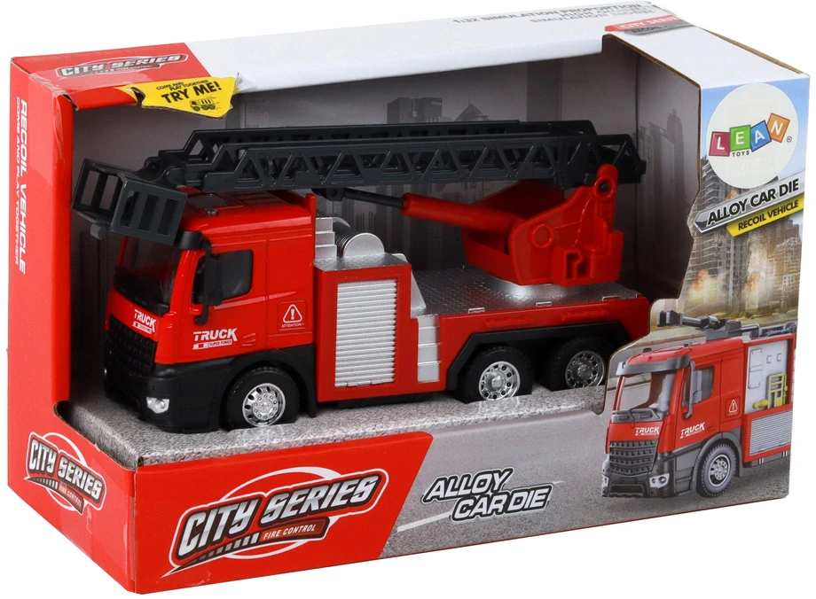 Lean Toys Gaisrinis automobilis su kopėčiomis Leantoys