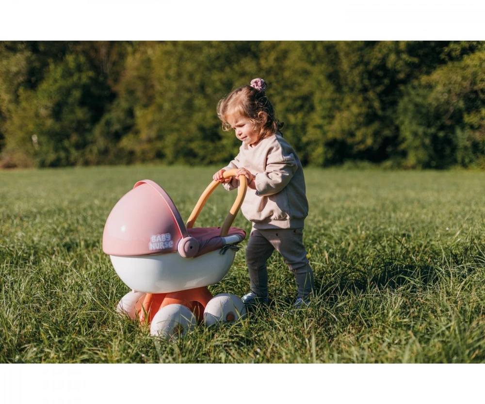 Vežimėlis lėlėms su stogeliu Smoby Baby Nurse