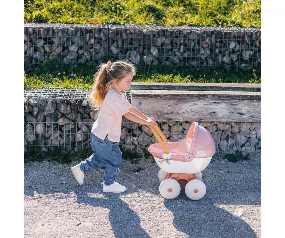 Vežimėlis lėlėms su stogeliu Smoby Baby Nurse