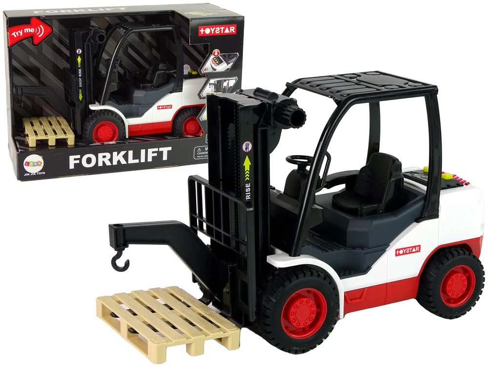 Žaislinis šakinis krautuvas Lean Toys