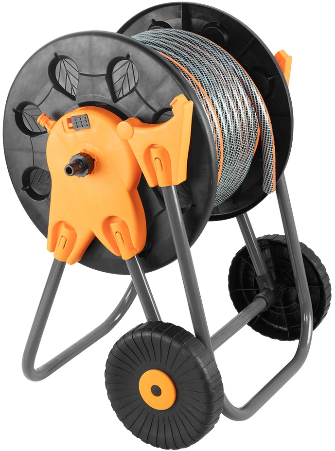 Neo Tools Vežimėlis Sodo žarnos vežimėlis, plastikinis, iki 60 m 1/2 colio žarnos