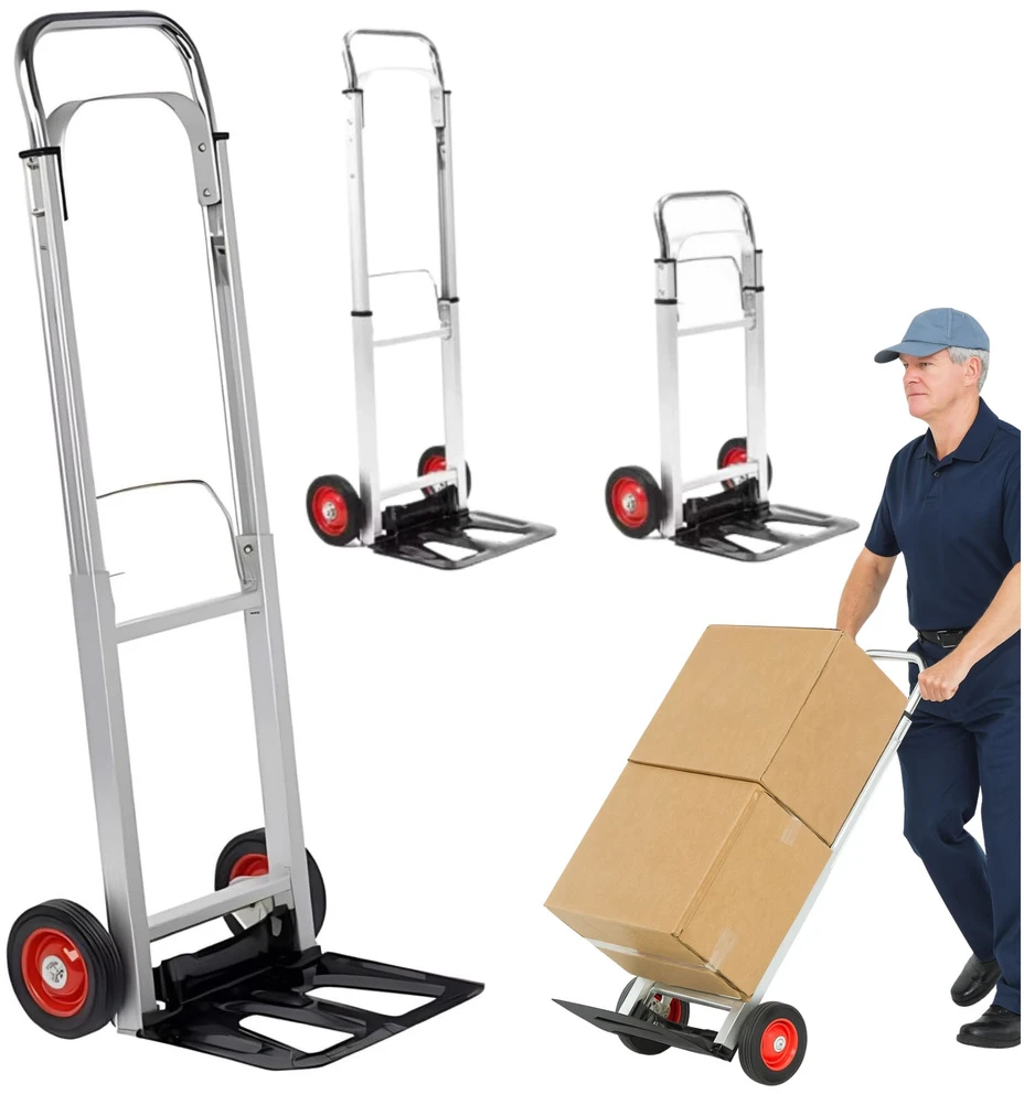 Lean Sulankstomas aliuminis transportavimo vežimėlis 90 kg