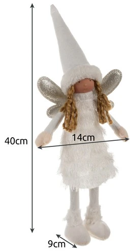 Fairy - Christmas figurine baltas Ruhhy 22342