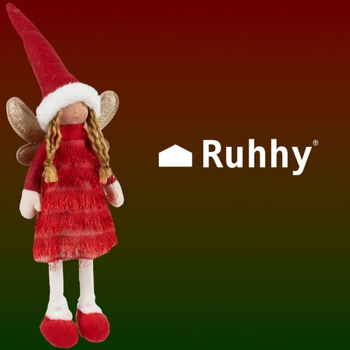 Fėja – kalėdinė figūrėlė raudona Ruhhy 22346