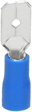 Wsuwka Izoliuotas įdėklas, maksimalus skerspjūvis 2,5 mm2, plotis 6,3 mm, 100 vnt.