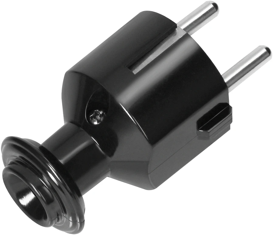 Orno Tiesus Uni-Schuko kištukas 16A, 230V, juodas