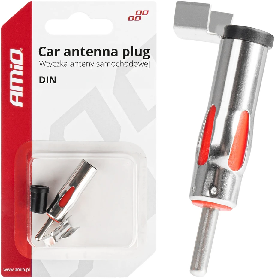 Automobilio antenos jungties kištukas, kampinis DIN amio-03970
