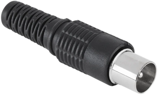 Cabletech ilgas juodas televizoriaus antenos kištukas