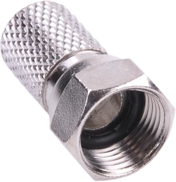 SAT kištukas F 7,2 mm + Cabletech tarpiklis