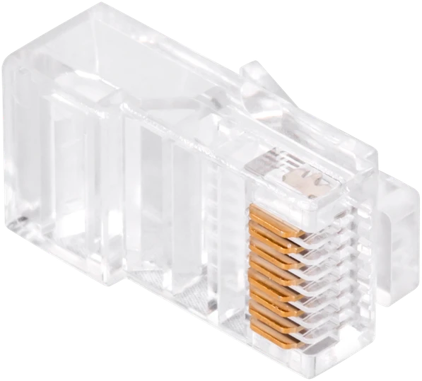 Wtyk Telefono kištukas. RJ45 8P 8C (laidas) per CAT.5E