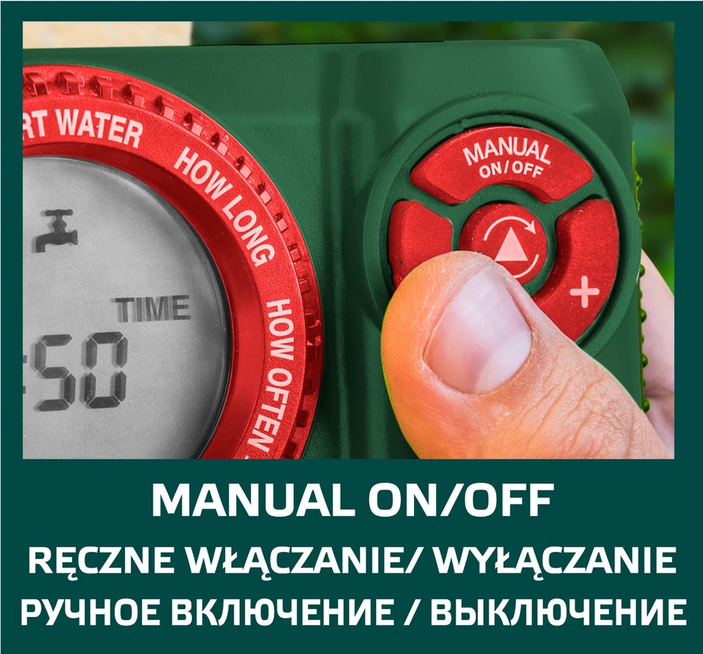 Programuojamas elektroninis vandens laikmatis VERTO 15G751 iki 360 min