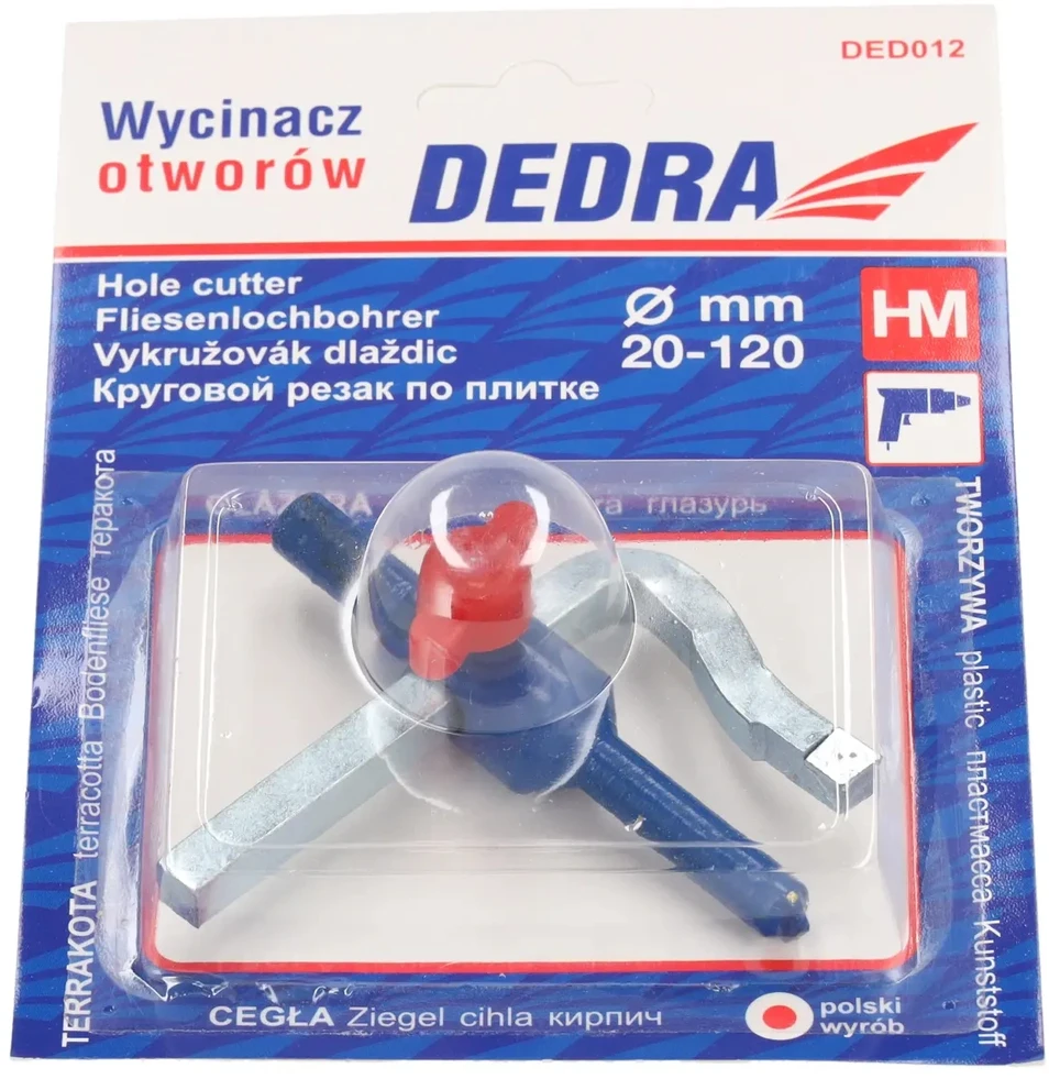 Dedra Wycinacz Profesionalus plytelių skylių pjaustytuvas 22-100