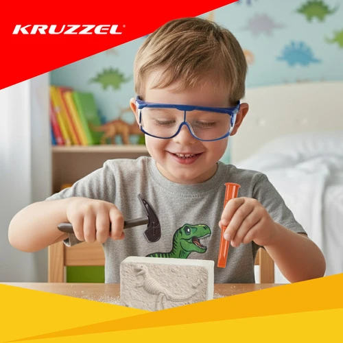 Dėlionė Dinozaurų kasinėjimų rinkinys vaikams Kruzzel su 6 modeliais