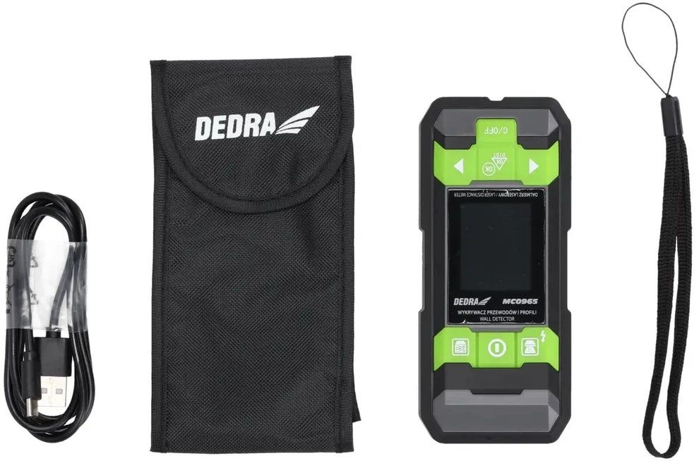 Dedra Wykrywacz Kabelių ir profilių detektorius bei 40 m atstumo ieškiklis
