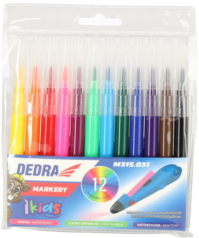 Dedra Wymienne Keičiamieji žymekliai, 12 vnt. rinkinys, skirti m315.030