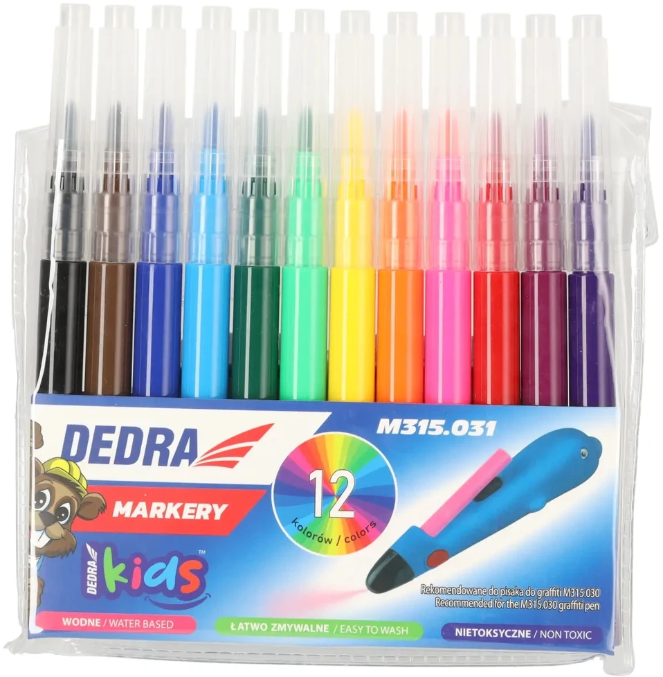 Dedra Wymienne Keičiamieji žymekliai, 12 vnt. rinkinys, skirti m315.030