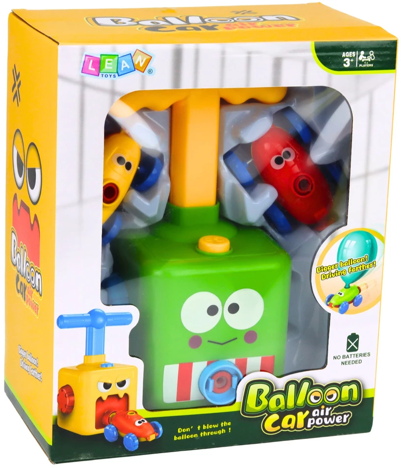 Lean Toys Balionų paleidimo rinkinys 28 × 23.5 × 14 cm