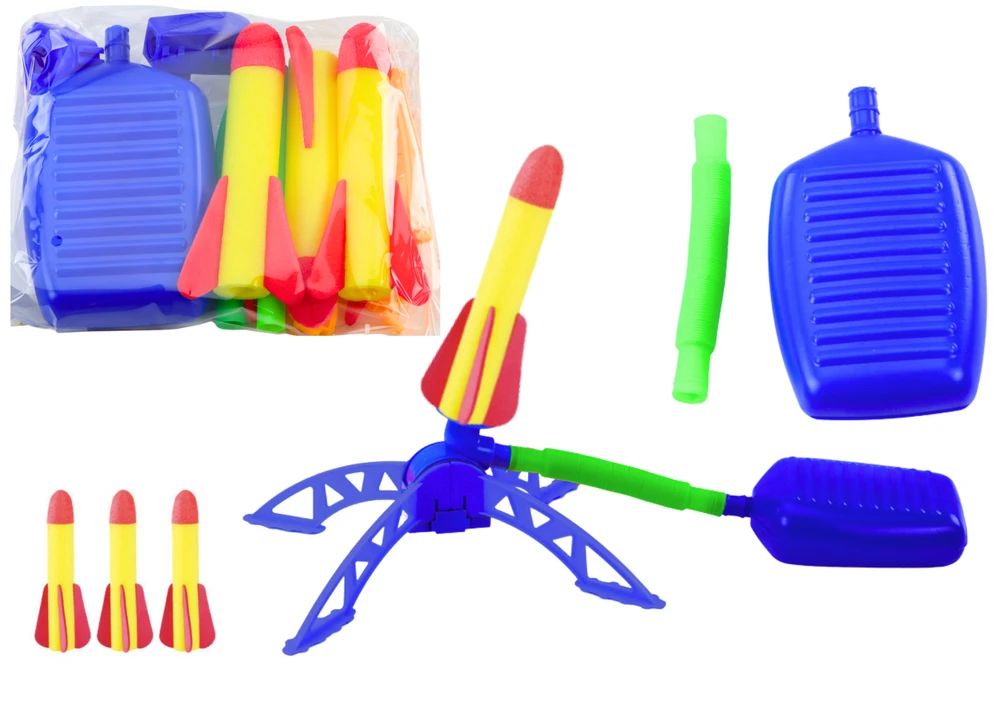 Lean Toys Putų raketų paleidimo rinkinys vaikams