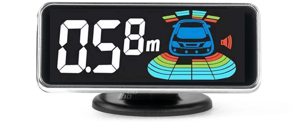 Parkavimo daviklių ekranas 3D LED AMIO-03694