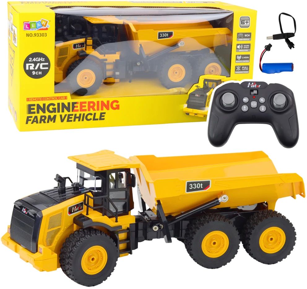 Lean Toys Nuotoliniu būdu valdomas savivartis 330T 39 cm