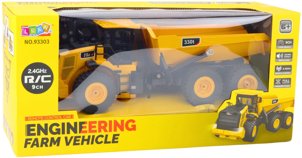 Lean Toys Nuotoliniu būdu valdomas savivartis 330T 39 cm