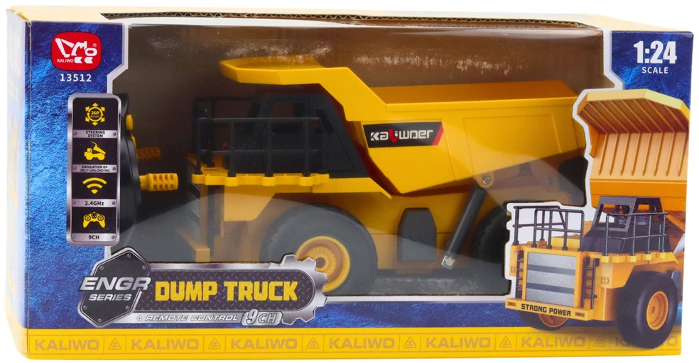 Lean Toys Nuotoliniu būdu valdomas savivartis su LED apšvietimu 1:24