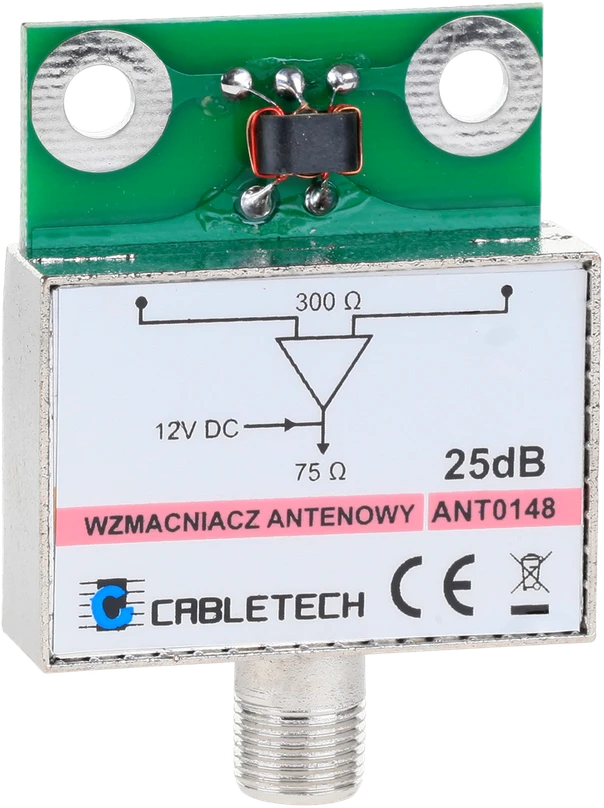 Cabletech 25dB antenos stiprintuvas