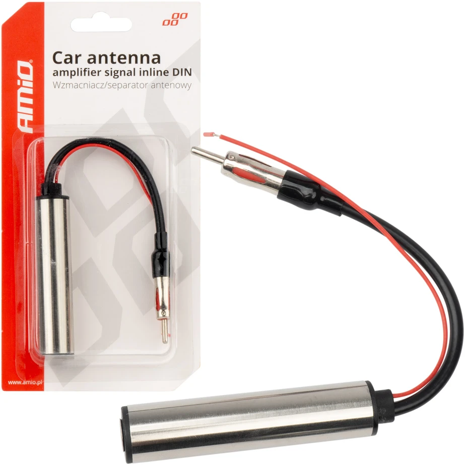Automobilio antenos signalo stiprintuvas-separatorius DIN AMIO-04132