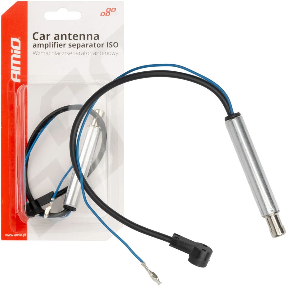 Automobilio antenos signalo stiprintuvas-separatorius ISO AMIO-04131
