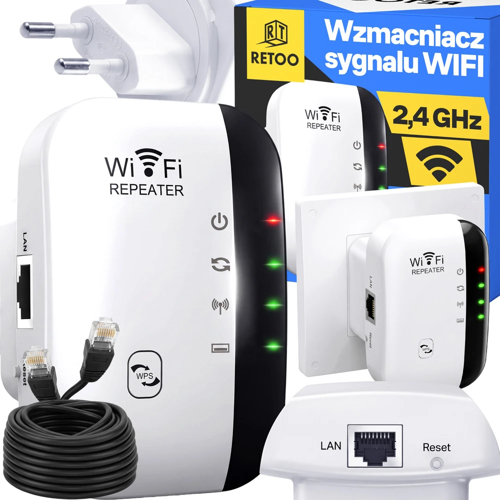 Maršrutizatorius Wzmacniacz Stiprintuvas „Wi-Fi“ signalo stiprintuvas