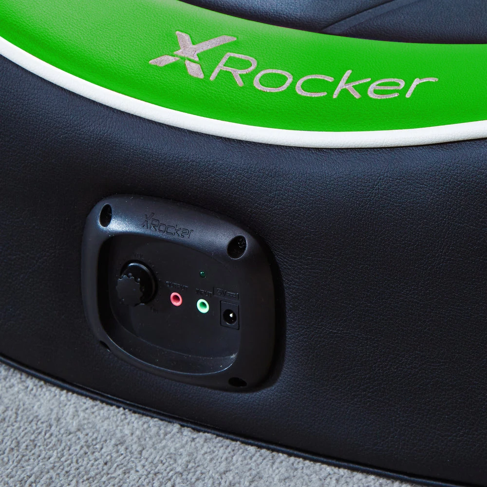 Xrocker „X-Rocker Shadow 2.0“ stereo garso žaidimų grindų keitiklis – žalias – SOLO