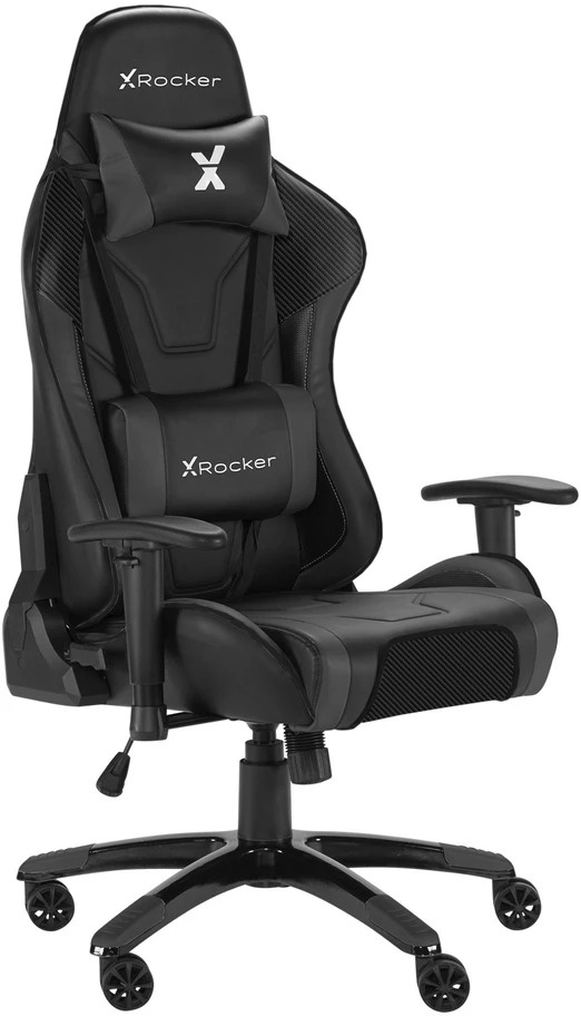 X Rocker „XROCKER AGILITY SPORT ESPORT“ kompiuterinė biuro žaidimų kėdė – juodos anglies spalvos