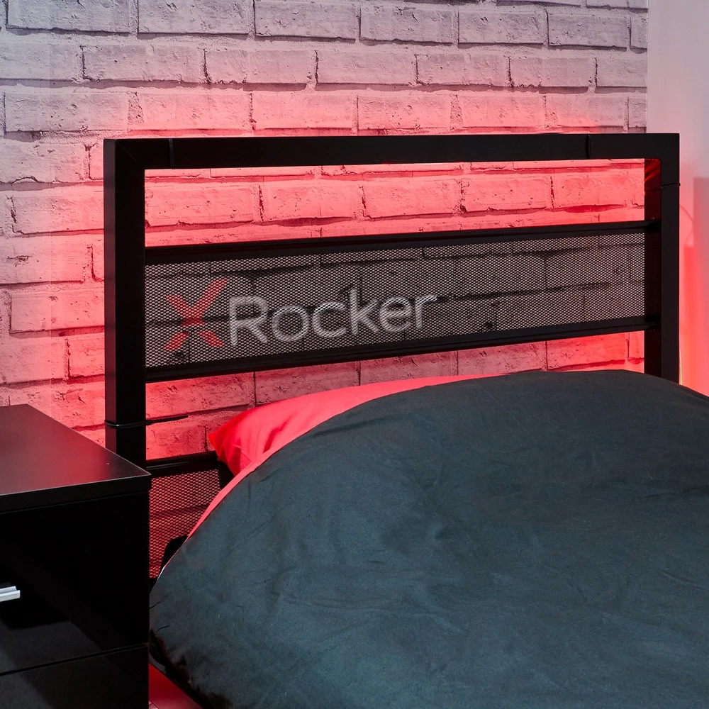 X Rocker „Xrocker Base Camp“ viengulė lova su „Vesa Mount“ televizoriumi