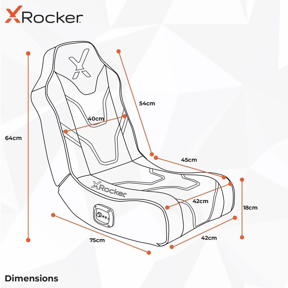 X Rocker „XROCKER SHADOW 2.0“ GRINDŲ ROCKER – RAUDONAS