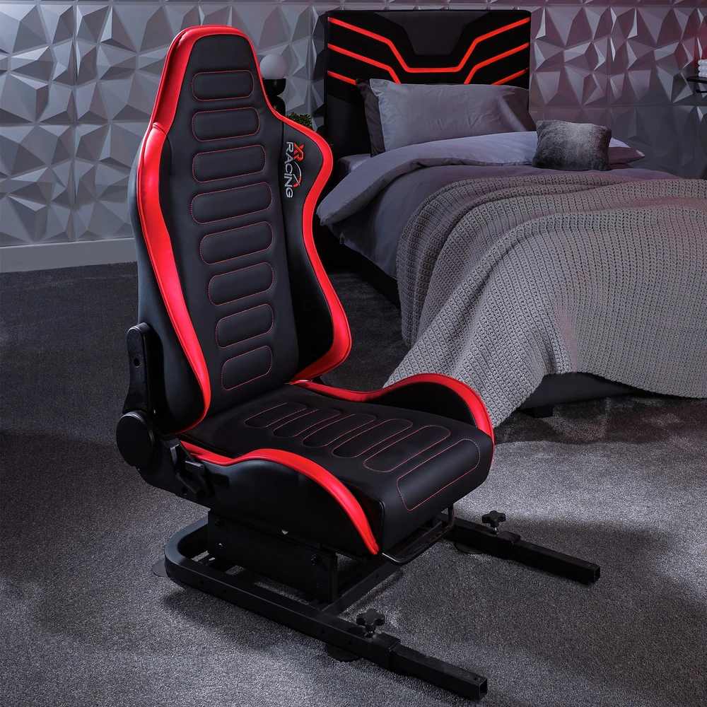 X Rocker „Xrocker Xr Racing Chicane“ lenktyninė sėdynė „Xr Racing“ įrangai – juoda ir raudona