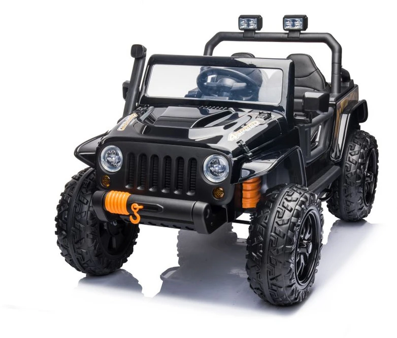 Lean Cars Akumuliatorinis dvivietis automobilis vaikams XB-1118 4x4, juodos spalvos