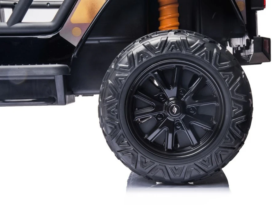 Lean Cars Akumuliatorinis dvivietis automobilis vaikams XB-1118 4x4, juodos spalvos